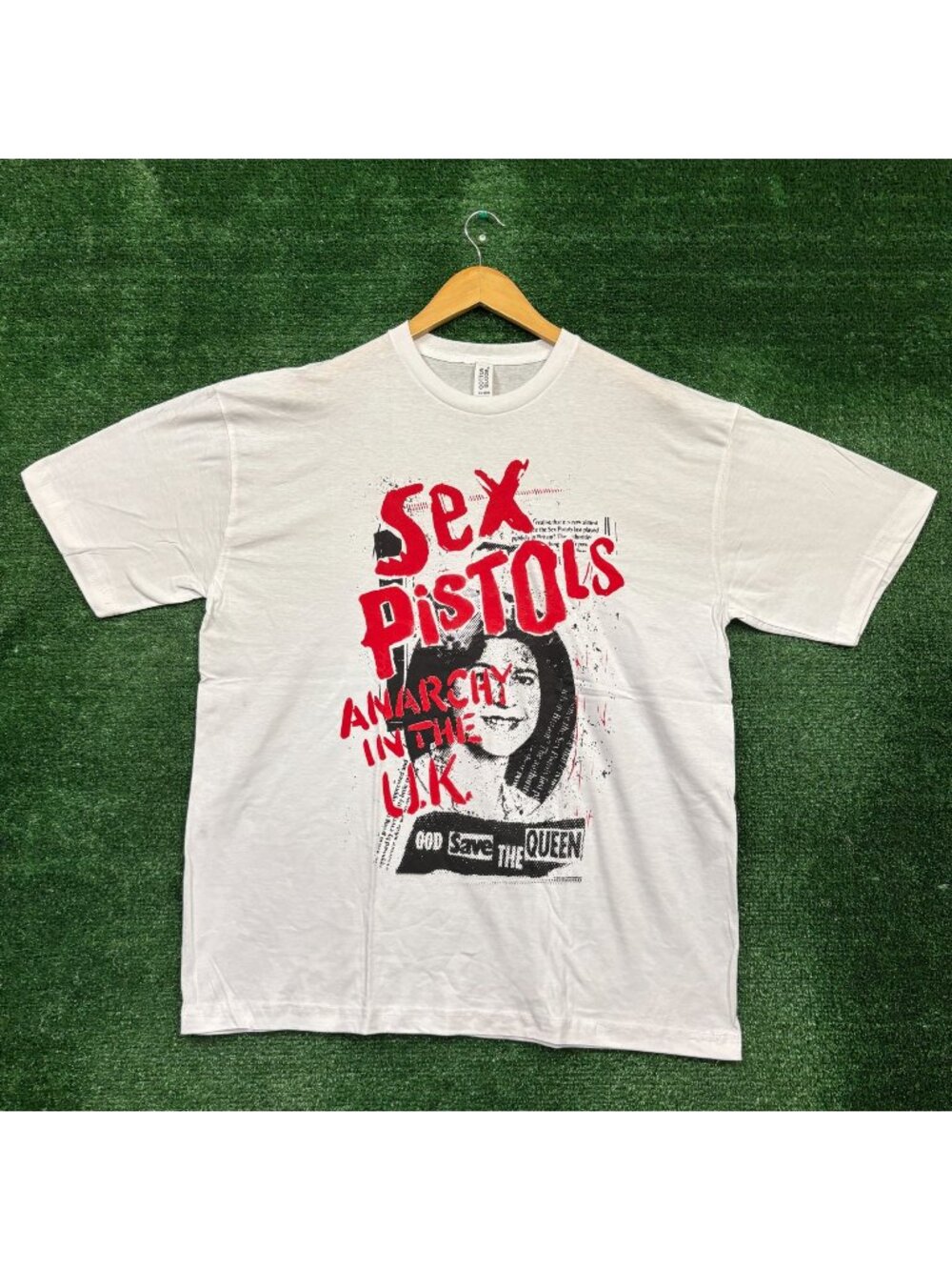 Sex Pistols Anarchy In The U.K. God Save The Queen Punk Rock Band T-Shirt XL